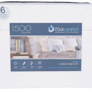 High IQ 6 Pc Cool & Soft Comfort Sheet Set King 1500 threads 🆕⌚📦🏃💨🚚